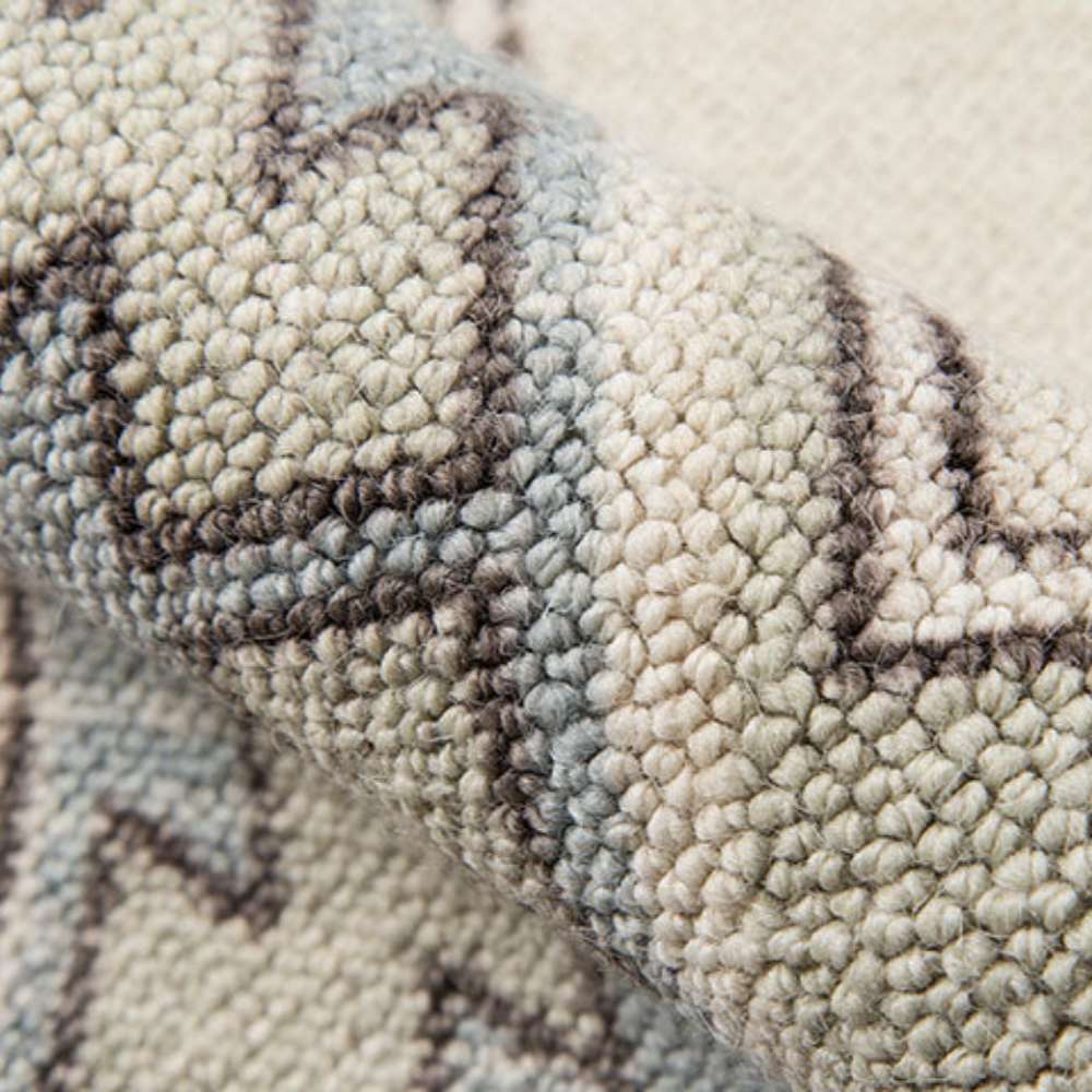 Detailed look at the textured weave of Momeni Anatolia Indoor Rug - ANA-2 Light Blue