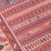 Detailed close-up of Momeni Afshar Indoor Rug - AFS-5 Multi shows its intricate rows of repeating tribal motifs in warm earthy tones