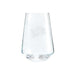 Detroit Lions Crate & Barrel NFL Tour 19oz Stemless Wine Glass, Set of 4 featuring the leaping lion logo etched on clear glass