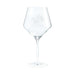 Detroit Lions Crate & Barrel NFL Tour 24oz Red Wine Glass, Set of 4 featuring the Lions leaping lion logo etched on a clear stemmed wine glass