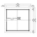 Dimensional drawing of GardenHouse24 USA Melanie 70 Garden Room with the full footprint in feet and inches, highlighting the usable space of 61.6 ft²