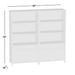 Dimensions of Crate & Barrel Keane 40" Black Wood Storage Bookcase, Set of 2, measuring 80"W x 18"D x 78"H