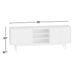 Dimensions of Crate & Barrel Tate 80" Walnut Storage Media Console showing its 80-inch width, 30-inch height, and 16-inch depth