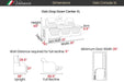 Dimensions of the Valencia Oslo XL Console Edition Home Theater Seating, including height, depth, width, seat width, and recline requirements for setup