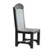 Dove Gray and Black LuxCraft Classic Side Chair