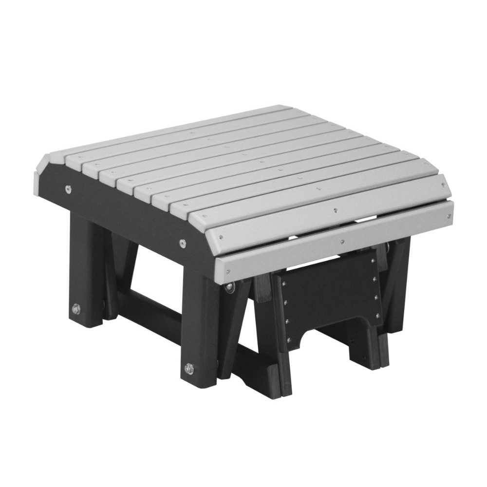 Dove Gray and Black LuxCraft Glider Footrest