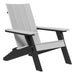 Dove Gray and Black LuxCraft Urban Adirondack Chair