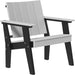 Dove Gray and Black LuxCraft Urban Chat Chair