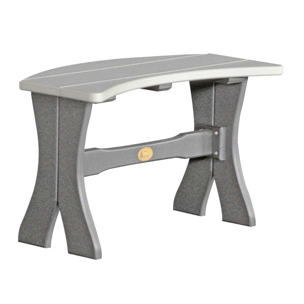 Dove Gray and Slate LuxCraft 28 Table Bench