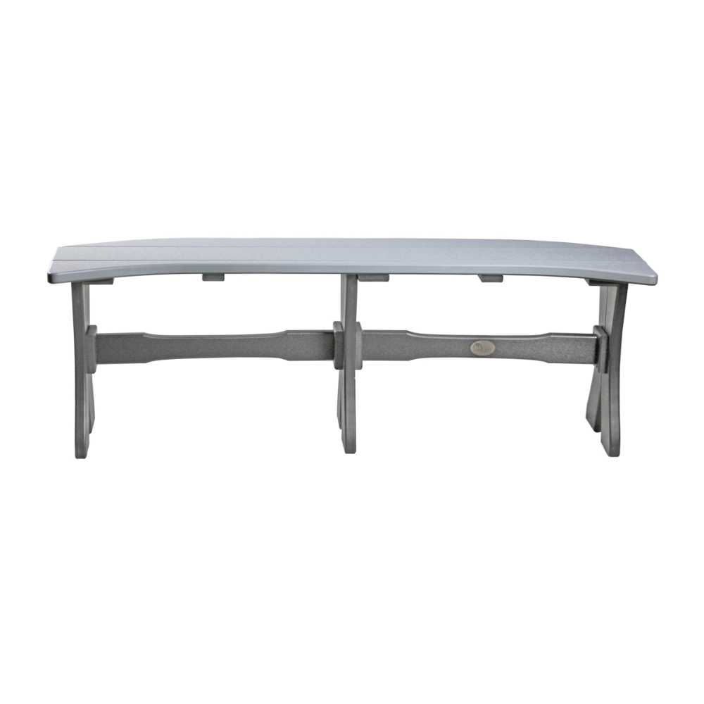 Dove Gray and Slate LuxCraft 52 Table Bench