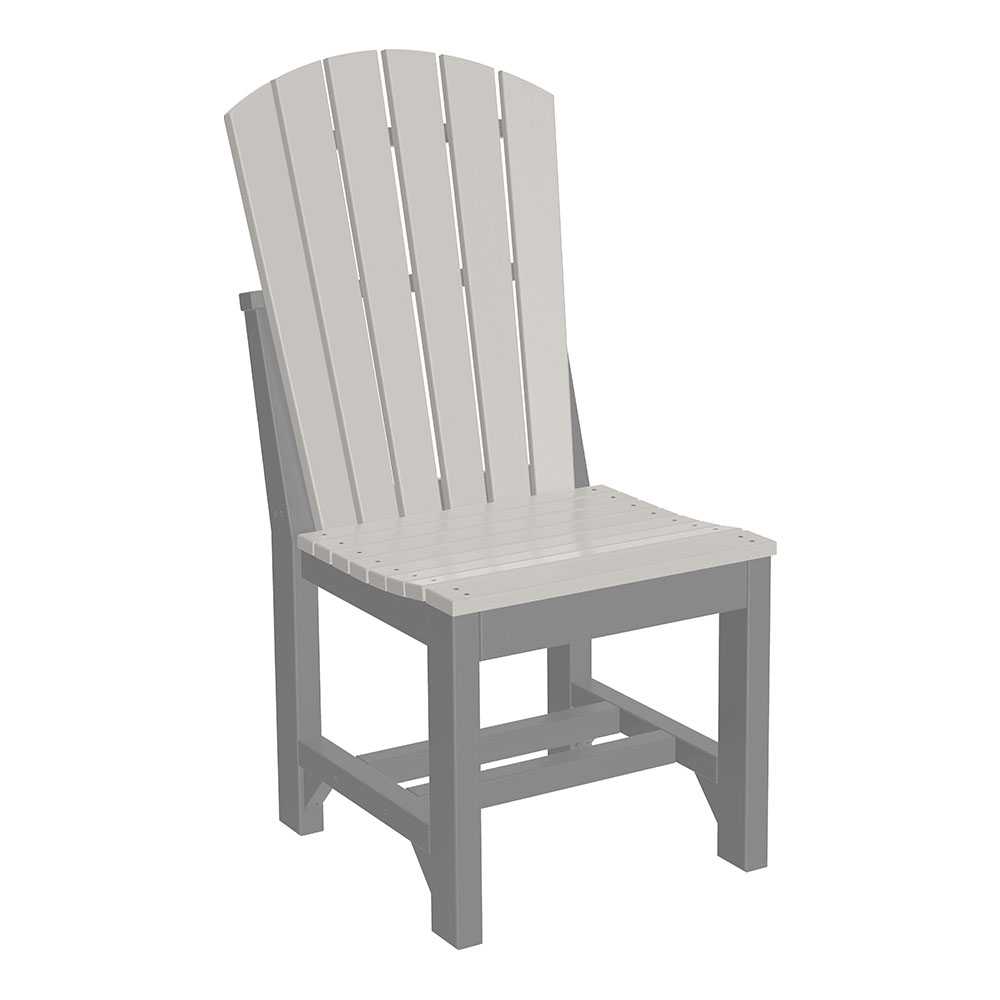 Dove Gray and Slate LuxCraft Adirondack Side Chair