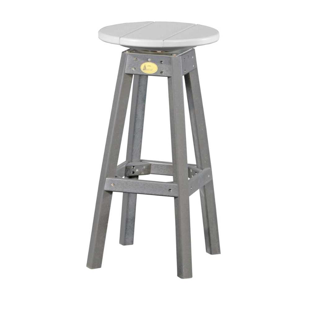 Dove Gray and Slate LuxCraft Bar Stool