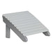 Dove Gray and Slate LuxCraft Deluxe Adirondack Footrest