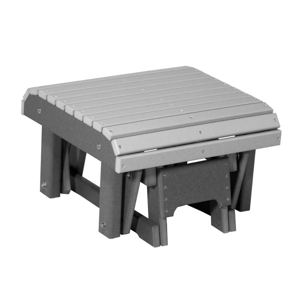 Dove Gray and Slate LuxCraft Glider Footrest