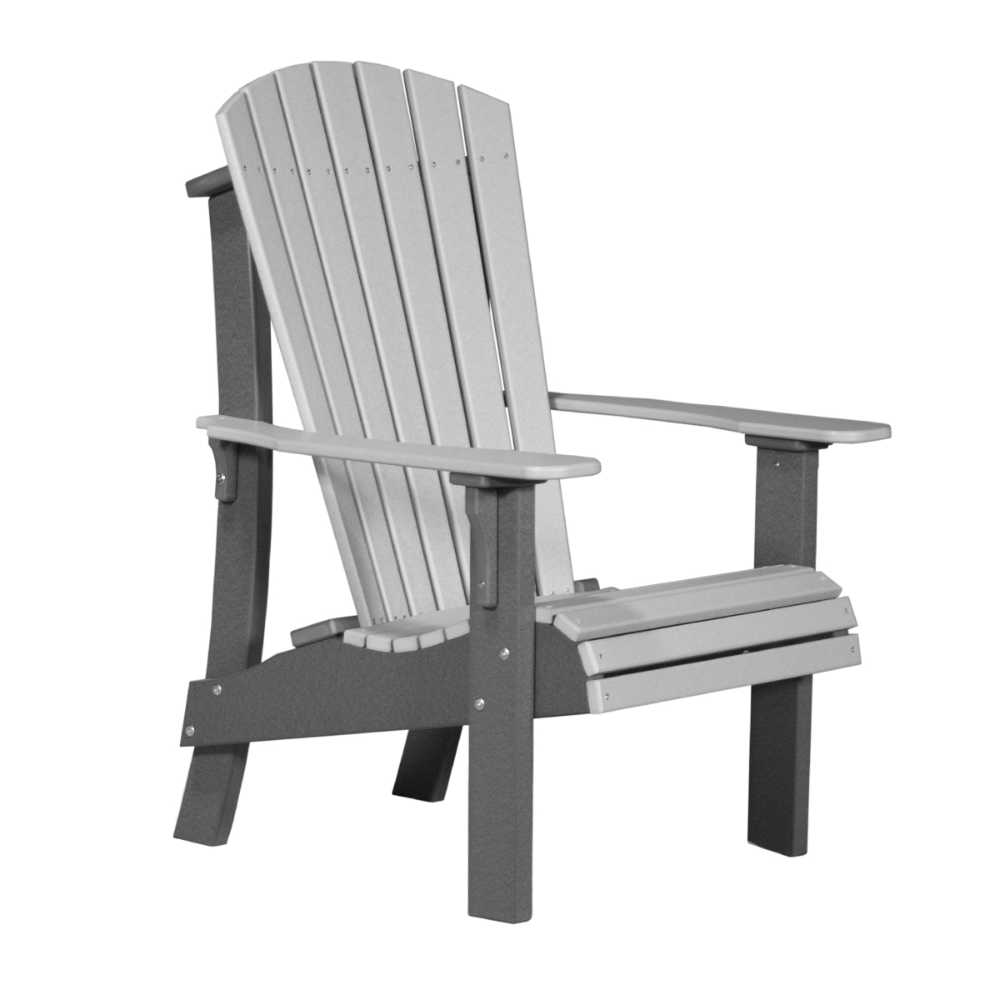 Dove Gray and Slate LuxCraft Royal Adirondack Chair