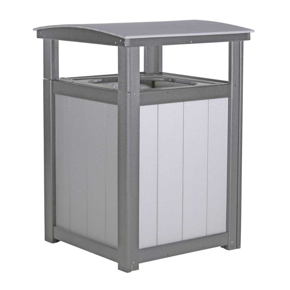 Dove Gray and Slate LuxCraft Trash Can