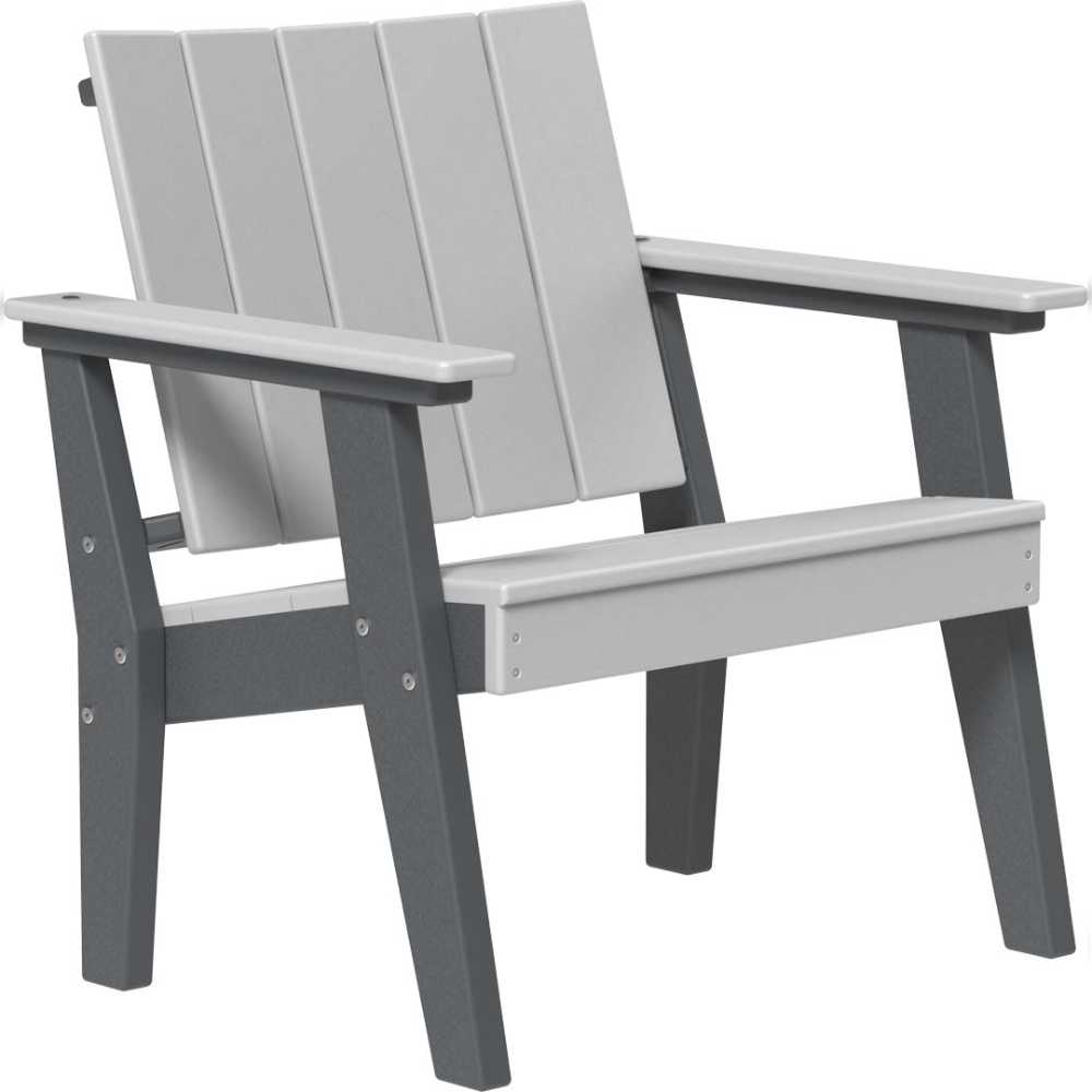 Dove Gray and Slate LuxCraft Urban Chat Chair