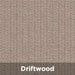 Driftwood Tenshon Equilateral Triangle Shade Sail fabric color sample featuring a soft driftwood gray woven shade material