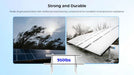 Durable Sun Gold Power Modular & Expandable Ground Mount Brackets built to withstand heavy wind, snow, and 950 lb loads