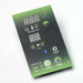Dynamic LED control panel with green-lit buttons and temperature and timer displays for Golden Designs Dynamic Cordoba Elite 2 Person Ultra Low EMF Far Infrared Sauna