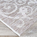 Edge detail highlights the neat stitching and flat weave of Couristan Monaco Indoor/Outdoor Rug - Summer Quay/Cocoa Natural
