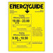Energy guide label for Senville 28000 BTU Dual Zone Mini Split Air Conditioner - Heat Pump - SENA30HFD highlights a SEER2 rating of 19.00–23.00 and HSPF2 rating of 9.50–10.50