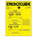 Energy guide label for Senville 36000 BTU Mini Split Air Conditioner - Heat Pump - SENL36CD shows a high cooling rating (SEER2) of 18.00–19.50 and a heating rating (HSPF2) of 8.50–9.10