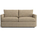 Fabric Melange (Lusso Boucle) Crate & Barrel Lounge Sofa with textured melange boucle upholstery, plush cushions, and a cozy contemporary silhouette