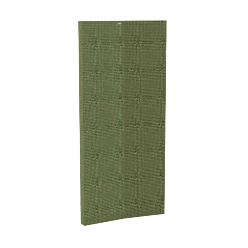Fair Isle GIK Acoustics ScreenPanel Vocal Screen green fabric acoustic panel with a textured woven finish