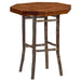 Fireside Lodge Appalachian Octagon Pub Table - 40 Inch is a tall rustic pub table with an octagon-shaped wood top and natural log-style legs