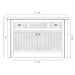 Fireside Lodge Barnwood Vanity - 4-Foot Barnwood Edged Laminate Top Center Sink features a laminate top with a center sink, upper drawers, and double cabinet doors below