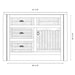 Fireside Lodge Barnwood Vanity - 42-Inch Without Top Right Sink displays a right-side sink cabinet layout with three drawers on the left and a single door on the right