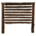 Fireside Lodge Cedar Log Headwaters Headboard shows the cedar log headboard alone, highlighting its handcrafted log design
