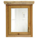 Fireside Lodge Cedar Log Medicine Cabinet rustic cedar cabinet with framed mirror and log-style handle