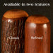 Fireside Lodge Hickory Log Executive Desk Cinnamon shows classic and refined log textures side by side for comparison