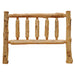 Fireside Lodge Voyageur Ranch Bed - Assembled headboard is shown with thick natural log wood and simple vertical spindles