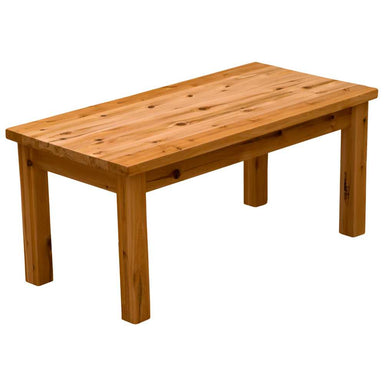 Fireside Lodge Voyageur Cedar Coffee Table - 40 x 20 - Natural - Standard is a sturdy wooden coffee table with a natural cedar finish