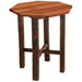 Fireside Lodge Barnwood Octagon Pub Table - 36-inch is a rustic wooden table with an octagon top and sturdy square legs