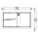 Floor plan layout with interior divisions and dimensions for GardenHouse24 USA Montreal 70 Garden Room