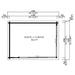 Floor plan of GardenHouse24 USA ALU Concept 70A Garden Room shows its rectangular 154.8 sq ft interior with precise exterior measurements