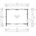 Floor plan of GardenHouse24 USA ALU Concept 70I Garden Room displays measurements and layout details