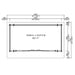 Floor plan of GardenHouse24 USA Starla 44E ALU ISO Garden Room shows a rectangular interior space with exact dimensions and 188.3 square feet of usable area