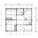 Floor plan of the GardenHouse24 USA Granny Flat Malta Garden Room reveals two bedrooms, a bathroom, kitchen, and a living space with clear room dimensions