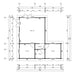 Floor plan of the GardenHouse24 USA Harbord 70 Garden Room outlines internal room divisions and labeled dimensions for each space