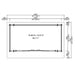 Floor plan of the GardenHouse24 USA Starla 44E ALU ISO Garden Room shows a rectangular interior space with exact dimensions and 188.3 square feet of usable area