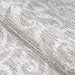 Folded view emphasizes the flexible and lightweight design of Couristan Monaco Indoor/Outdoor Rug - Summer Quay/Cocoa Natural