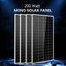 Four 200W mono solar panels included with Sun Gold Power 3000W 24V 120V 5.12KWH Lithium Battery 800W Solar Panel Off-Grid Solar Kit