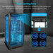 Four top cooling fans in Sun Gold Power Enclosed Battery Cabinet 6 Slot with Bus Bar provide efficient battery ventilation