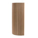 Front view of GIK Acoustics SlatFusor™ Polycylindrical Diffuser featuring evenly spaced vertical wood slats on a gently curved panel