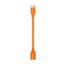 Front view of Jackery Adapter DC8020 to USB-C displaying the straight orange cable with the USB-C connector at the top and the DC8020 female socket at the bottom